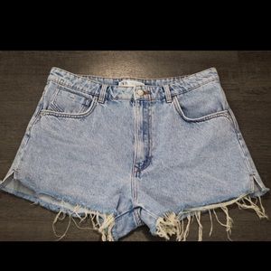 Zara light denim shorts size 12